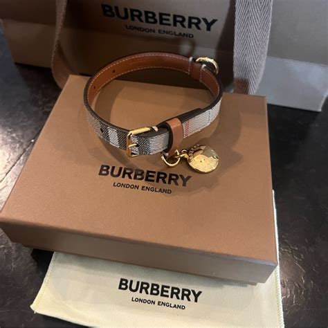 paraorecchie cani burberry|burberry dog collars.